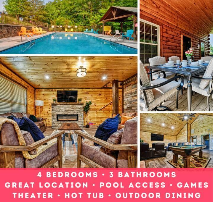 Adventure Retreat/Cabin/Pool+Hot Tub/Game Room+Theater Sevierville Εξωτερικό φωτογραφία